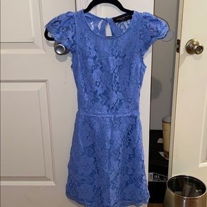 Lace back less dress